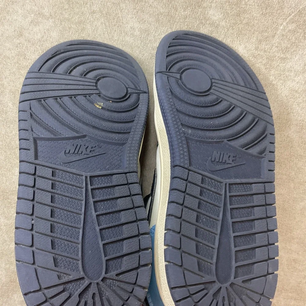 Nike Jordan 1 Retro OG High Obsidian Blue Sneakers 555088-140 GS‎ Sz 2.5 Youth